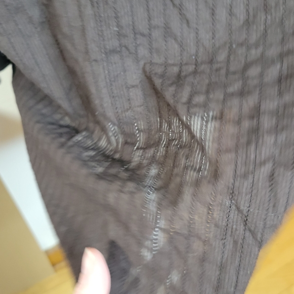 Karen Scott Woman Brown Lightweight 3/4 roll sleeve Button front blouse Size 2X - Picture 7 of 9